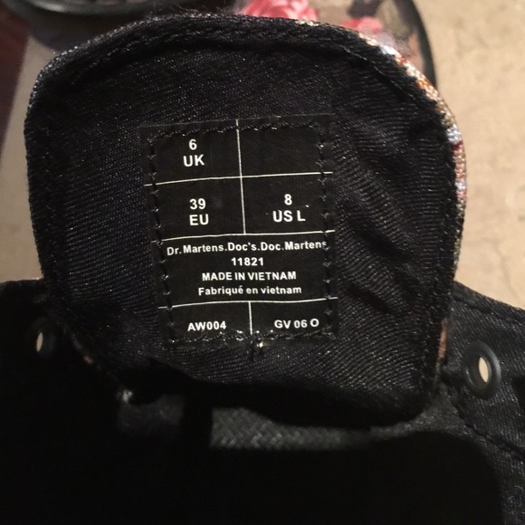 Doc Martens Floral Print Boots - Picture 2 of 3